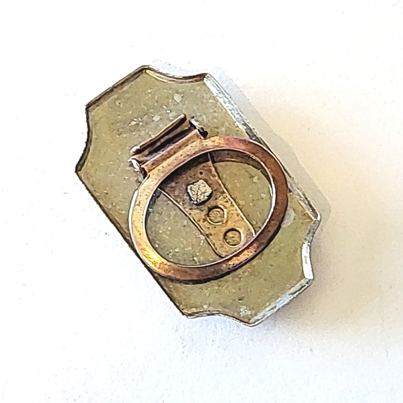 SQUARE DANCING VINTAGE SCARF CLIP - Picture 3 of 6